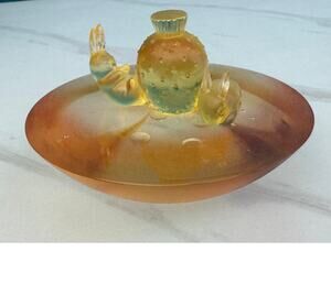 Limited Edition Yellow Crystal Zodiac Libra Rabbit Sculpture